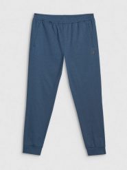 4F Spodnie sportowe w kolorze granatowym rozmiar: XL. Niebieskie spodnie sportowe męskie 4f, z materiału. Za 79.77 zł.