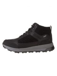 Clarks Skórzane buty trekkingowe "TrekHi GTX" w kolorze czarnym rozmiar: 45. Czarne buty trekkingowe męskie Clarks, z gore-texu, bez zapięcia, outdoorowe, gore-tex. Za 389.95 zł.
