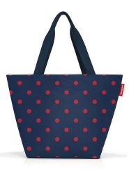 Reisenthel Shopper bag "M" w kolorze granatowo-czerwonym - 51 x 30,5 x 26 cm rozmiar: onesize. Czerwone shopper bag damskie Reisenthel, bez wzorów, z materiału, na ramię, bez dodatków. Za 70.08 zł.