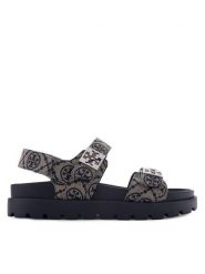 Tory Burch Sandały 184016 Granatowy. Niebieskie sandały damskie Tory Burch, bez wzorów, z materiału, bez obcasa, na płaskiej podeszwie. Za 1,644.00 zł.