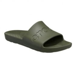Klapki unisex Crocs Slide. Zielone klapki i japonki męskie Crocs, z materiału. Za 166.00 zł.
