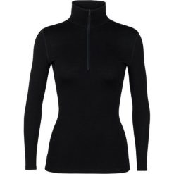 Koszulka Termiczna Damska Icebreaker 260 Tech LS Half Zip. Czarne bielizna termoaktywna damska Icebreaker, l, bez wzorów. Za 492.99 zł.
