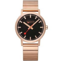Zegarek damski Mondaine A660.30360.16SBR, Quartz, 40mm, 3ATM. Żółte zegarki damskie MONDAINE, ze stali. Za 992.00 zł.