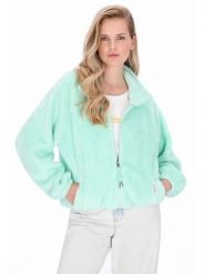 Schmuddelwedda Kurtka polarowa w kolorze miętowym rozmiar: L. Zielone kurtki damskie Schmuddelwedda, l, bez wzorów, z polaru, bez kaptura. Za 165.99 zł.