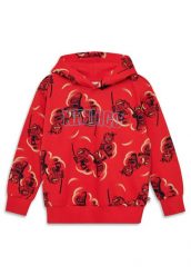 Bluza z Kapturem Chłopięca LEGO Ninjago Sian300 Czerwona. Czerwone bluzy z kapturem męskie LEGO, l, z bawełny. Za 143.99 zł.