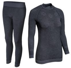 Damska bielizna termoaktywna Blizzard Viva Long Merino. Szara bielizna termoaktywna damska BLIZZARD, s, bez wzorów, z dzianiny. Za 369.99 zł.