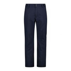 Spodnie narciarskie z tkaniny żakardowej CMP. Niebieskie spodnie materiałowe męskie CMP, bez wzorów, z tkaniny, sportowe. Za 435.50 zł.