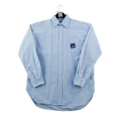 Second life - Klasyczna koszula męska jednolita jasnoniebieska - Jak nowy. Niebieskie koszule męskie Ralph Lauren, na lato, m, bez wzorów, z materiału, bez kołnierzyka, bez ramiączek. Za 186.06 zł.