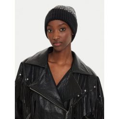 Czapka Calvin Klein. Czarne czapki zimowe damskie CALVIN KLEIN. Za 269.99 zł.