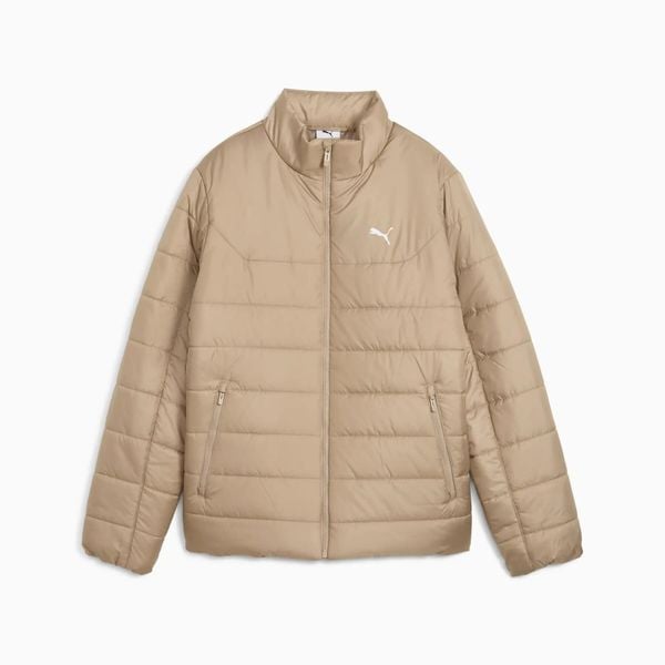 Kurtka puchowa damska Puma ESS PADDED 68523055. Brązowe kurtki damskie Puma, l, bez wzorów, z puchu, bez kaptura. Za 227.28 zł.