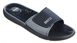 Beco unisex klapki z masującą wkładką, czarne. Czarne klapki damskie 47 Brand, z materiału. Za 208.99 zł.