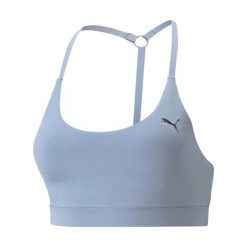 Stanik fitness cardio damski PUMA Studio Ultrabare Strappy. Niebieskie biustonosze sportowe damskie Puma, bez wzorów. Za 56.99 zł.