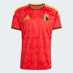 Koszulka podstawowa Belgia 26. Czerwone t-shirty sportowe męskie Adidas, xl, z materiału, bez ramiączek, do piłki nożnej, climacool (adidas). Za 439.00 zł.