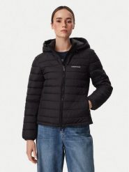 Guess Jeans Kurtka przejściowa W6YL09 W2799 Czarny Regular Fit. Czarne kurtki damskie Guess Jeans, m, z aplikacjami, z jeansu, bez kaptura. Za 599.99 zł.
