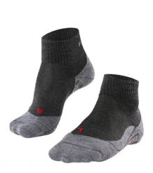 Krótkie skarpety damskie Falke TK5. Szare skarpetki damskie Falke, bez wzorów, z materiału. Za 157.50 zł.