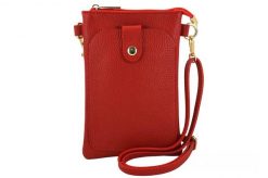 Listonoszka skórzana BARBERINI'S czerwona 963-7. Czerwone shopper bag damskie Barberinis, bez wzorów, ze skóry, bez dodatków. Za 149.99 zł.