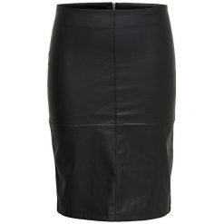 ONLY Spódnica damska Faux Leather Spódniczka Otw Noos Black (rozmiar 34). Czarne spódniczki damskie Only, bez wzorów, ze skóry. W wyprzedaży za 95.00 zł.
