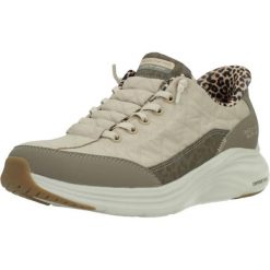 Buty SKECHERS 183015 Beżowy. Brązowe obuwie treningowe damskie Skechers, na fitness i siłownię. Za 355.99 zł.