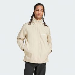 Kurtka Multi Essentials 2L Rain. Brązowe kurtki męskie Adidas, l, bez wzorów, sportowe, bez kaptura. W wyprzedaży za 285.35 zł.