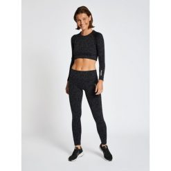 Damski bezszwowy crop top Hummel Mt Pi. Brązowe topy sportowe damskie HUMMEL, xl, bez wzorów, bez ramiączek. Za 148.50 zł.