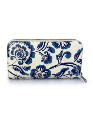 Mila Blu Skórzany portfel "Rovere" w kolorze kremowo-niebieskim - 20 x 11 x 2 cm rozmiar: onesize. Brązowe portfele damskie Mila Blu, bez wzorów, z materiału. Za 130.99 zł.