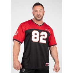 Trenton Koszulka piłkarska - Czarny/Czerwony. Czerwone t-shirty sportowe męskie GORILLA WEAR, xl, bez ramiączek, na fitness i siłownię. Za 212.00 zł.