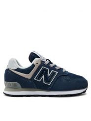 New Balance Sneakersy PC574EVN Granatowy. Niebieskie buty sportowe chłopięce New Balance, z materiału, bez zapięcia. Za 199.99 zł.