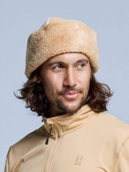 Czapka - Teddy Twist - Sand Multi. Brązowe czapki męskie POEDERBAAS, bez wzorów, z materiału. Za 221.12 zł.