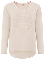 Zwillingsherz Bluza "Positive Mind" w kolorze jasnoróżowym rozmiar: S/M. Różowe bluzy bez kaptura damskie Zwillingsherz, m. Za 157.35 zł.