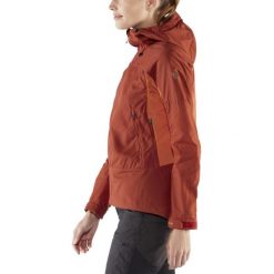 Kurtka turystyczna Abisko Lite Trekking Jacket W - pomarańczowa. Czerwone kurtki damskie Fjällräven, m, bez wzorów, z materiału, bez kaptura, narciarskie. Za 1,191.50 zł.