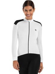 Siroko Koszulka kolarska "Maillot-SRX M4 Eira" w kolorze białym rozmiar: M. Białe bluzki sportowe damskie SIROKO, m, bez wzorów, bez ramiączek. Za 404.10 zł.
