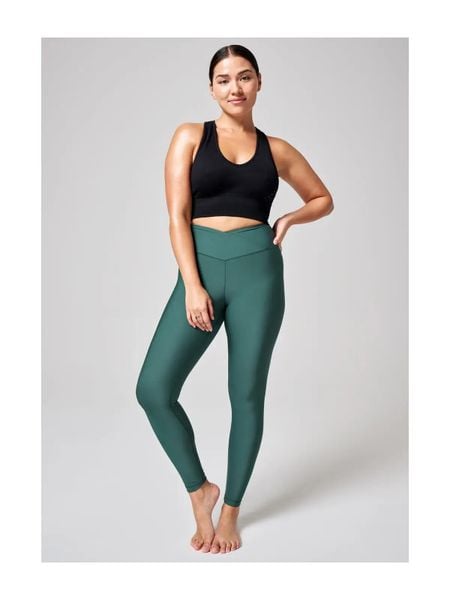 Legginsy Sportowe Damskie Casall Overlap Bezszwowe Wysoki Stan. Zielone legginsy damskie Casall, s, bez wzorów, z materiału, z podwyższonym stanem, na fitness i siłownię. Za 229.00 zł.