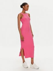 Pieces Sukienka codzienna Ruka 17136447 Różowy Slim Fit. Czerwone sukienki damskie Pieces, na co dzień, l, bez wzorów, z bawełny, bez kołnierzyka, bez ramiączek, proste. Za 129.99 zł.