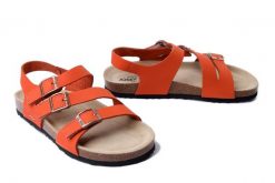 JOSEF SEIBEL Hermine 16 64316 10 840 orange, sandały damskie. Brązowe sandały damskie Josef Seibel, bez wzorów, ze skóry, bez obcasa. Za 311.92 zł.