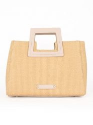Maison héritage PARIS Skórzana torebka "Jini Paille" w kolorze beżowym - 35 x 25 x 15 cm rozmiar: onesize. Brązowe torebki klasyczne damskie maison héritage PARIS, bez wzorów, z materiału, bez dodatków. Za 386.53 zł.