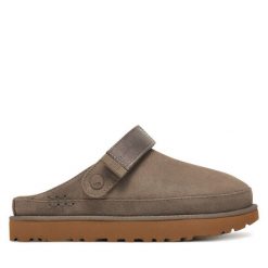 Klapki Ugg. Szare klapki damskie Ugg, bez wzorów, bez obcasa. Za 669.99 zł.