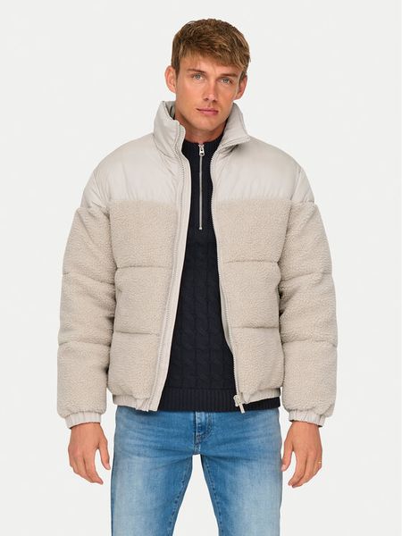 Only & Sons Kurtka zimowa 22030456 Beżowy Regular Fit. Brązowe kurtki męskie Only & Sons, na zimę, m, bez wzorów, z syntetyku, bez kaptura. Za 179.99 zł.