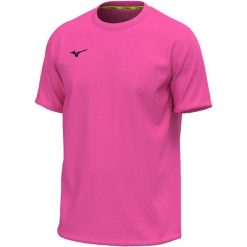 Koszulka Mizuno Team. Czerwone t-shirty damskie Mizuno, bez wzorów, bez kołnierzyka. Za 118.50 zł.
