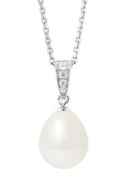 Pearline Srebrny naszyjnik z perłą - dł. 42 cm rozmiar: onesize. Białe naszyjniki damskie Pearline, srebrne. Za 217.99 zł.