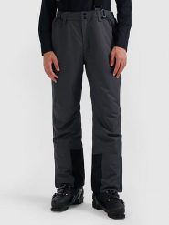 4F Spodnie narciarskie w kolorze antracytowym rozmiar: L. Czarne spodnie materiałowe męskie 4f, bez wzorów. Za 244.22 zł.