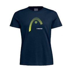 Koszulka Kobieta Head Club 22 Lara niebieski. Niebieskie t-shirty damskie HEAD, l, bez wzorów, z bawełny, bez kołnierzyka. Za 197.00 zł.
