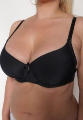 Czarny Gładki Biustonosz Full-Cup Crisannas. Czarne biustonosze Renee, bez wzorów. Za 24.99 zł.