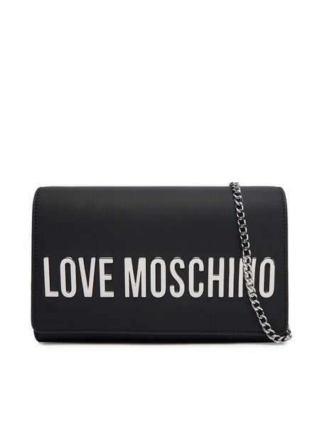 LOVE MOSCHINO Torebka JC4103PP1OKD000B Czarny. Czarne torebki klasyczne damskie Love Moschino, bez wzorów, ze skóry, wizytowe, bez kołnierzyka, bez ramiączek. Za 699.99 zł.