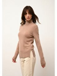 Just Cashmere Kaszmirowy golf "Lexie" w kolorze beżowym rozmiar: S. Brązowe golfy damskie Just Cashmere, s, bez wzorów, z kaszmiru, bez ramiączek. Za 391.99 zł.