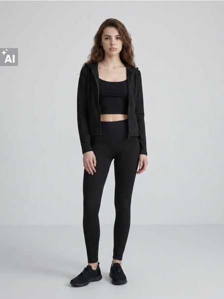 Legginsy sportowe Everyday Active - czarny. Czarne legginsy damskie Sinsay, l, bez wzorów. Za 39.99 zł.