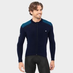 Koszulka rowerowa termoaktywna męska M4 Cubilla. Niebieskie bielizna termoaktywna męska SIROKO, m, bez wzorów, z tkaniny. W wyprzedaży za 481.95 zł.