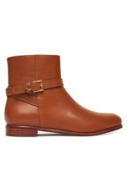 LAUREN RALPH LAUREN Botki Brooke Bt 2 802974382001 Brązowy. Brązowe botki damskie Lauren Ralph Lauren, ze skóry, bez obcasa, na płaskiej podeszwie, bez zapięcia. Za 879.99 zł.