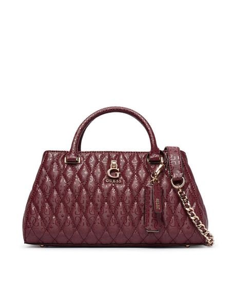 Guess Torebka Tamara HWGG23 23060 Bordowy. Czerwone torebki klasyczne damskie Guess, z aplikacjami, ze skóry, bez dodatków. Za 674.99 zł.