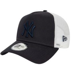 Czapka z daszkiem męska New Era League Essentials Trucker New York Yankees Cap. Niebieskie czapki męskie New Era, bez wzorów, z bawełny, sportowe. Za 181.99 zł.