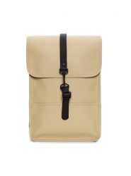 Rains Plecak Backpack Mini W3 13020 Beżowy. Brązowe plecaki damskie Rains, bez wzorów, z materiału. Za 199.99 zł.